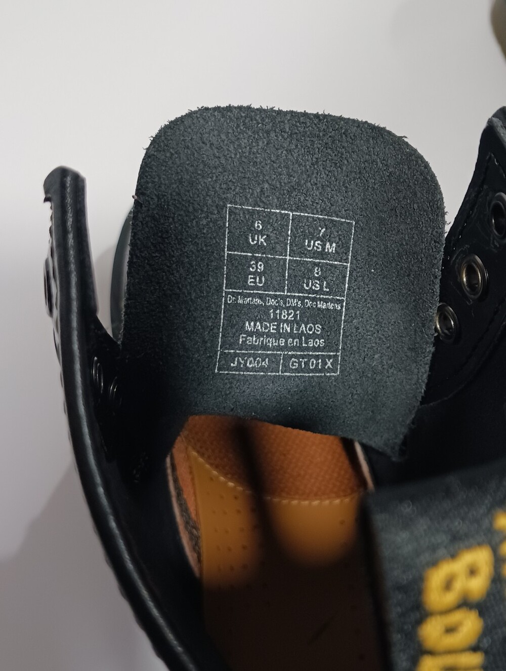 Dr. Martens Black Patent Leather Boots W8 - Picture 3 of 13